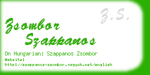 zsombor szappanos business card